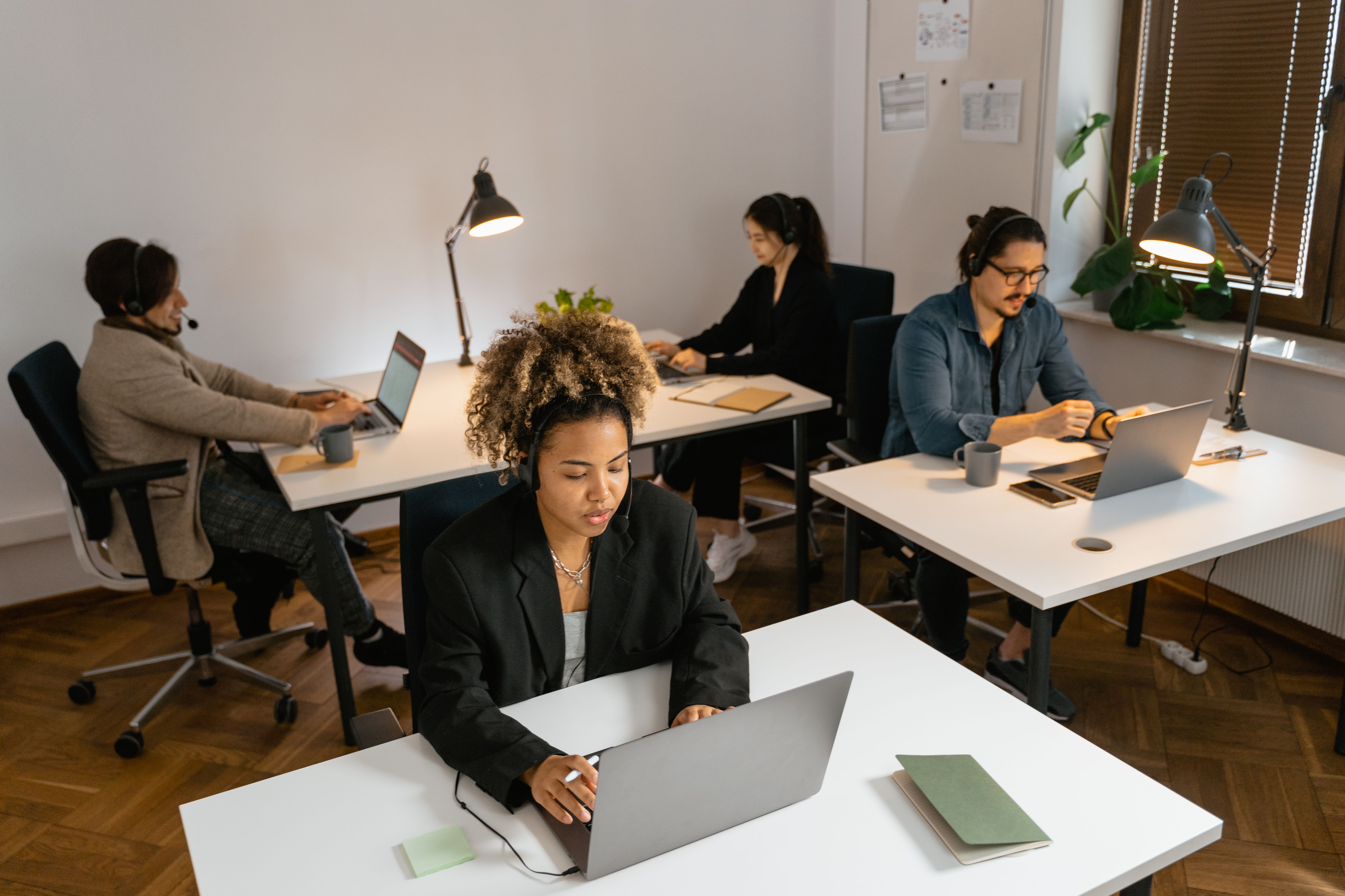 Human resources professionals reviewing workplace documents